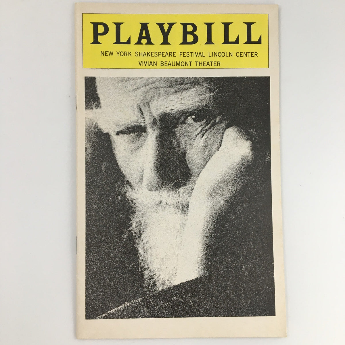1976 Playbill for 'Mrs. Warren's Profession' at the Vivian Beaumont Theater featuring a cover image of George Bernard Shaw.