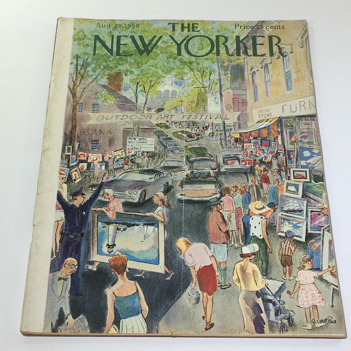 The New Yorker: August 29 1959 Full Magazine Garrett Price Cover