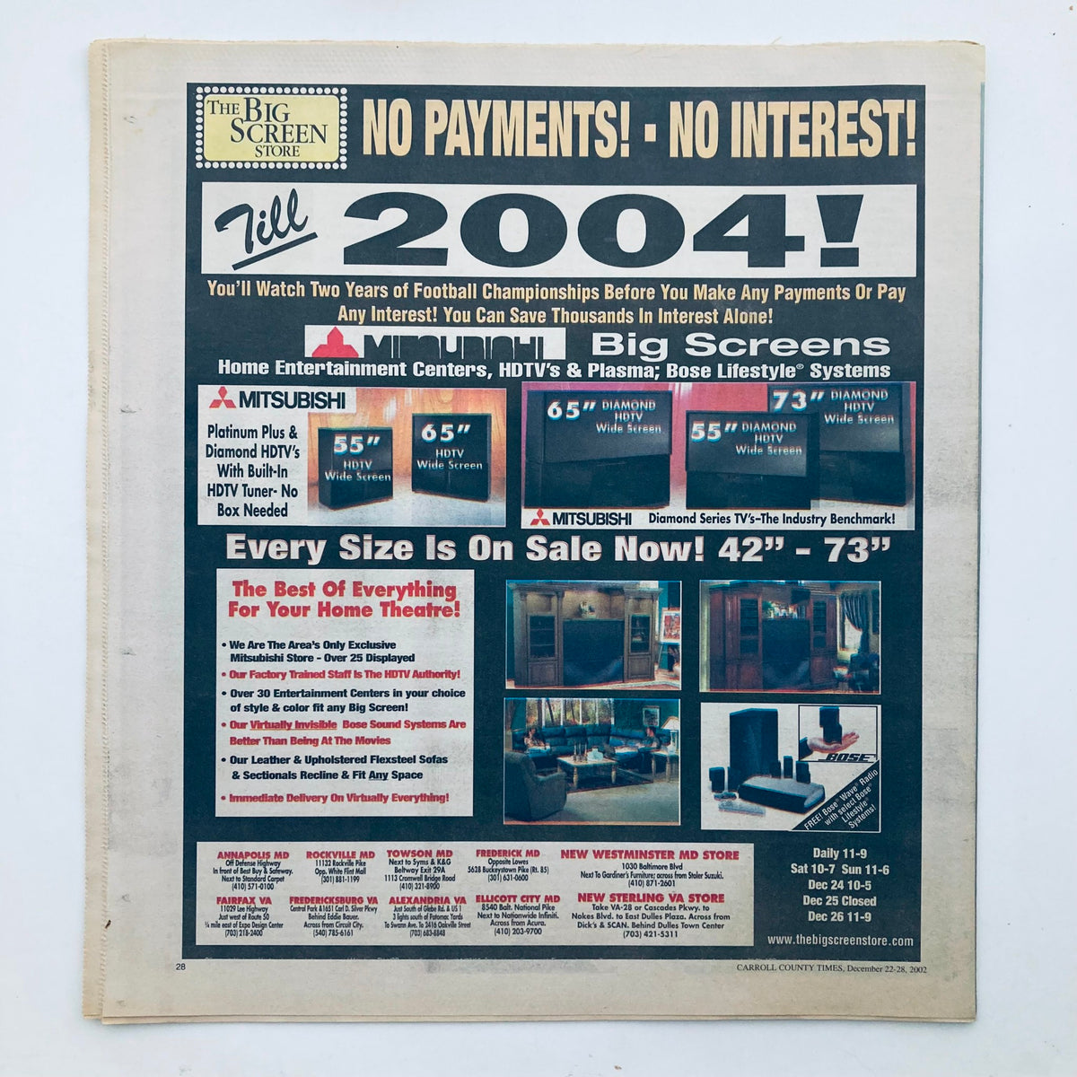 TV Week Magazine December 22 2002 featuring Nicole Bobek, showcasing television and figure skating highlights from the early 2000s.