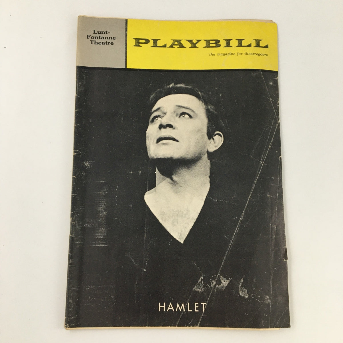 The 1964 Playbill for 'Hamlet' at Lunt-Fontanne Theatre, featuring Richard Burton on the cover, a collectible piece of theatrical memorabilia.