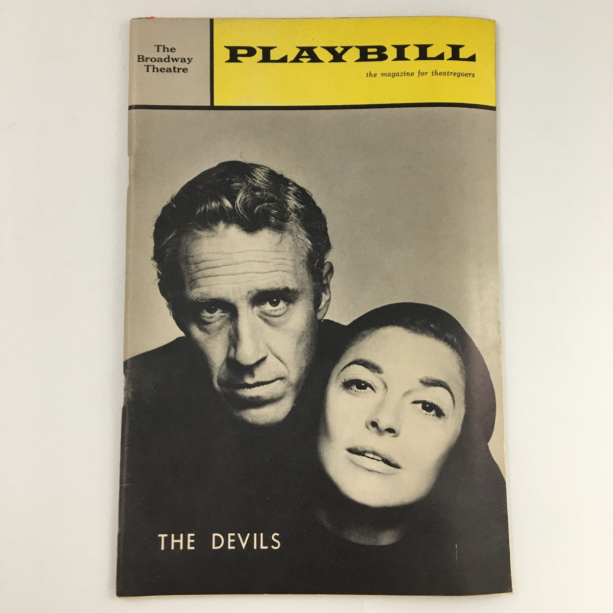 1965 Playbill for The Broadway Theatre production of 'The Devils', featuring Jason Robards and Anne Bancroft on the cover.