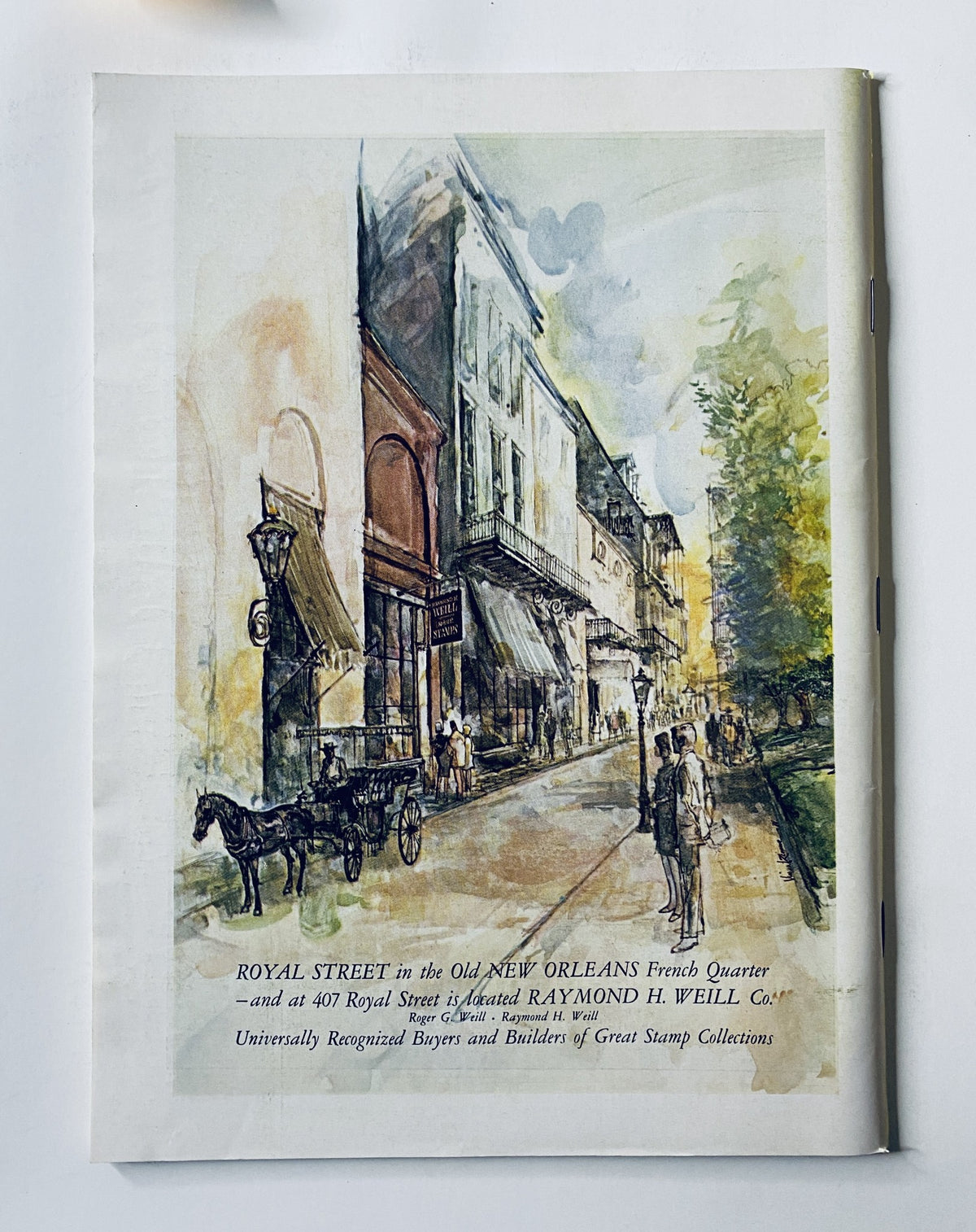 Cover illustration of The New Yorker Magazine December 18, 1971, titled 'Winter House Tree' by Arthur Getz, featuring a watercolor scene of Royal Street in the Old New Orleans French Quarter, capturing classic architecture and street life.