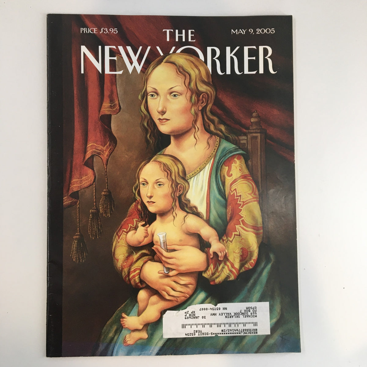 Cover of The New Yorker magazine from May 9, 2005, featuring the artwork 'Like Mother Like Daughter' by Anita Kunz, depicting a mother and child.