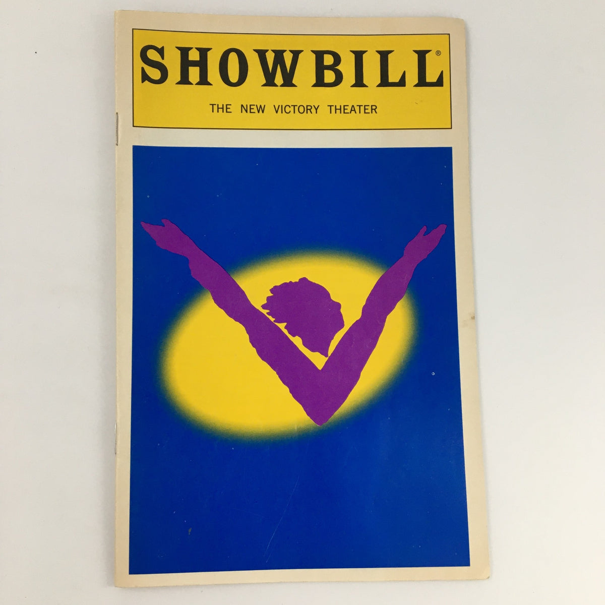 1995 Showbill The New Victory Theater 'Cirque Eloize' featuring a colorful cover design with a purple silhouette and yellow background.
