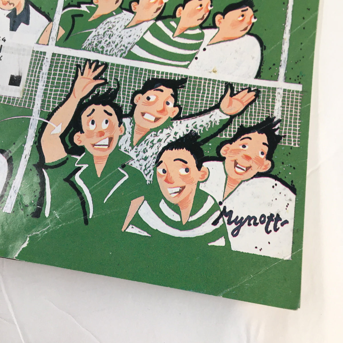 Detailed view of the animated characters on the cover of The New Yorker Full Magazine September 8, 1997, under the title Game, Set & Match by Lawrence Mynott.