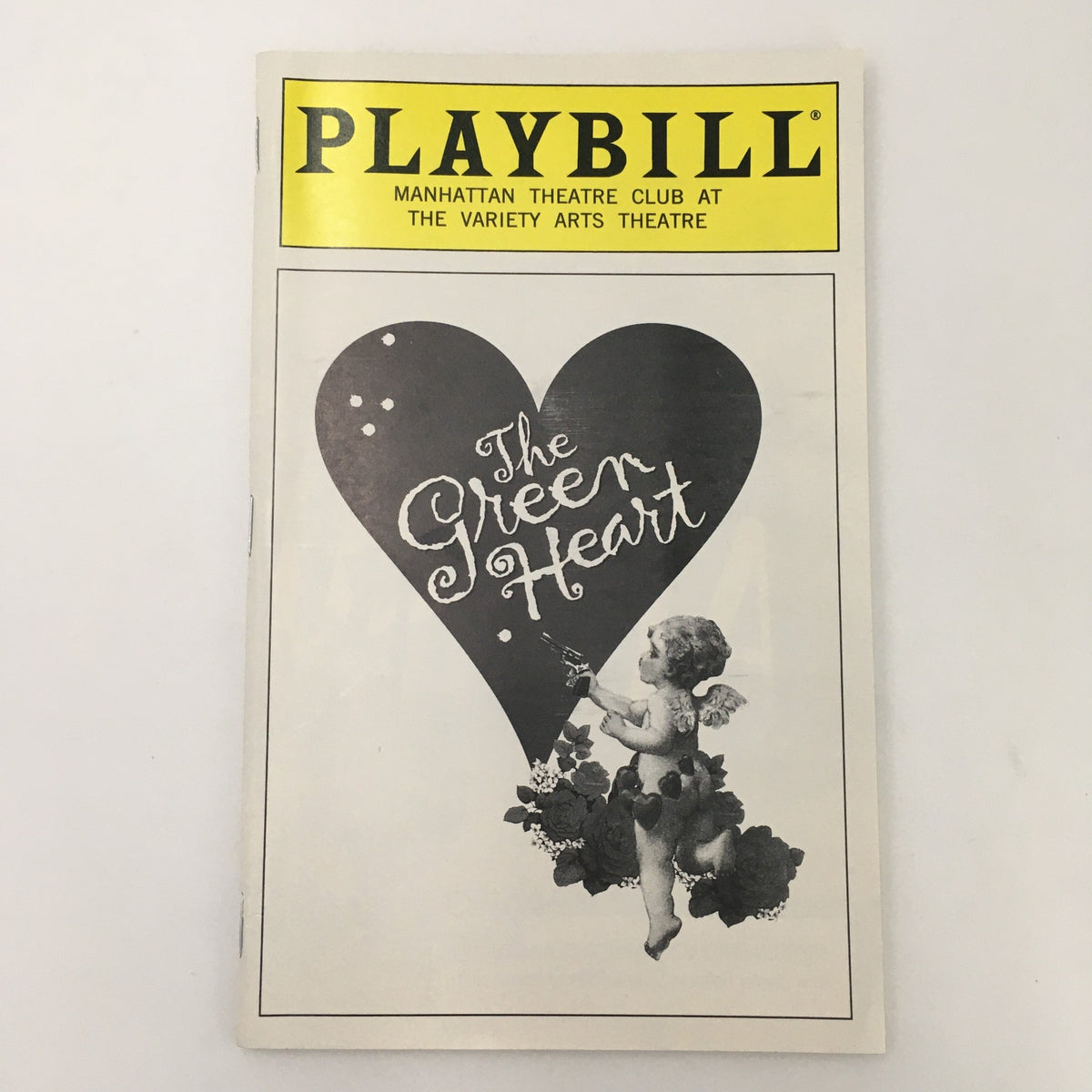 1997 Playbill Variety Arts Theatre 'The Green Heart' - Cover of the Playbill showcasing the title 'The Green Heart' with a decorative design, published by the Manhattan Theatre Club.