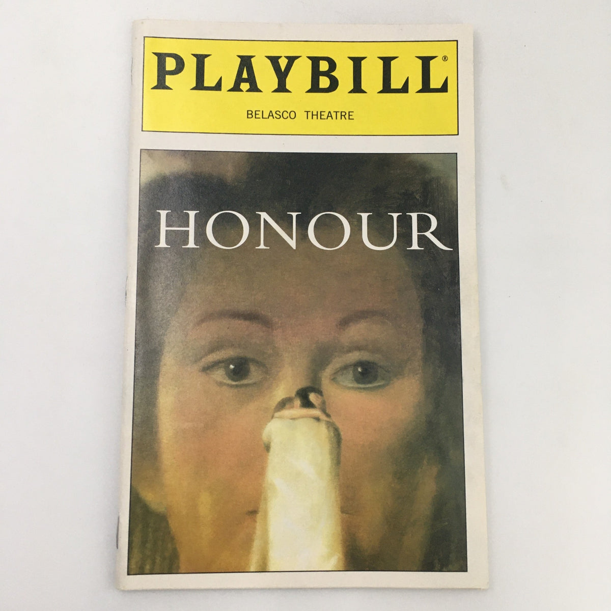1998 Playbill for the production 'Honour' at Belasco Theatre featuring an artistic cover image.