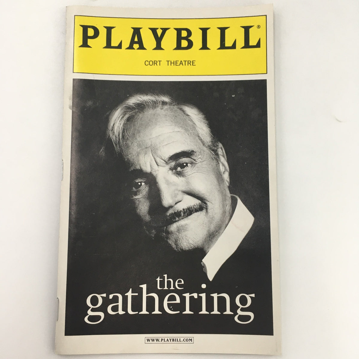 2001 Playbill for 'Hal Linden in The Gathering' at the Cort Theatre, featuring a black and white cover portrait of Hal Linden.