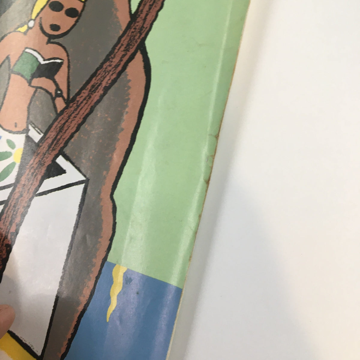 Close-up detail of The New Yorker Full Magazine July 14 2003 cover, emphasizing the artwork and the magazine's vintage appeal.
