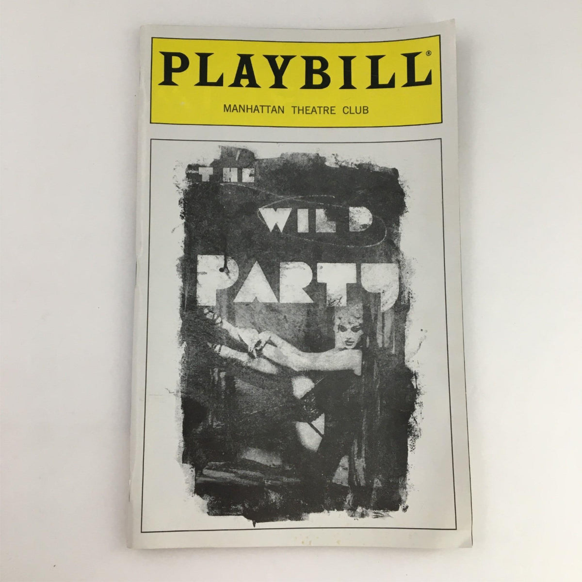 2000 Playbill The Wild Party by Manhattan Theatre Club featuring a cover design that represents the acclaimed musical starring Idina Menzel.