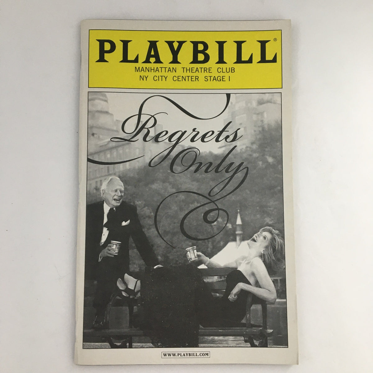 2006 Playbill for 'Regrets Only' featuring Christine Baranski, showcasing the cover art and title design from the NY City Center Stage I performance.