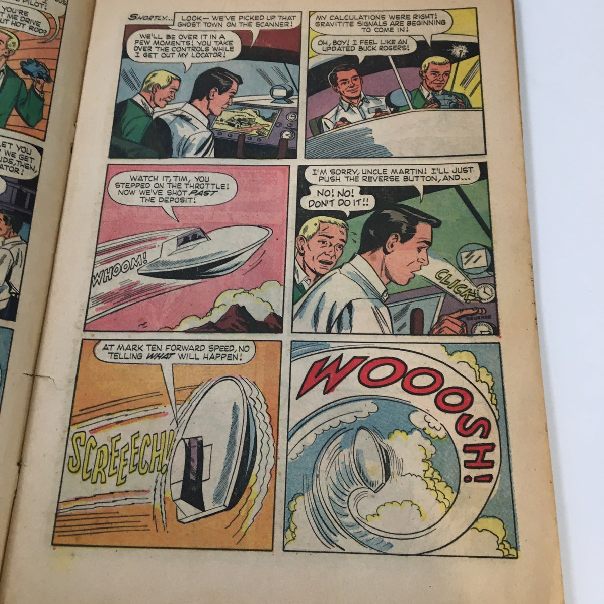 Interior page of VTG My Favorite Martian Comics July 1966 showcasing comic panels with characters in a humorous scene.