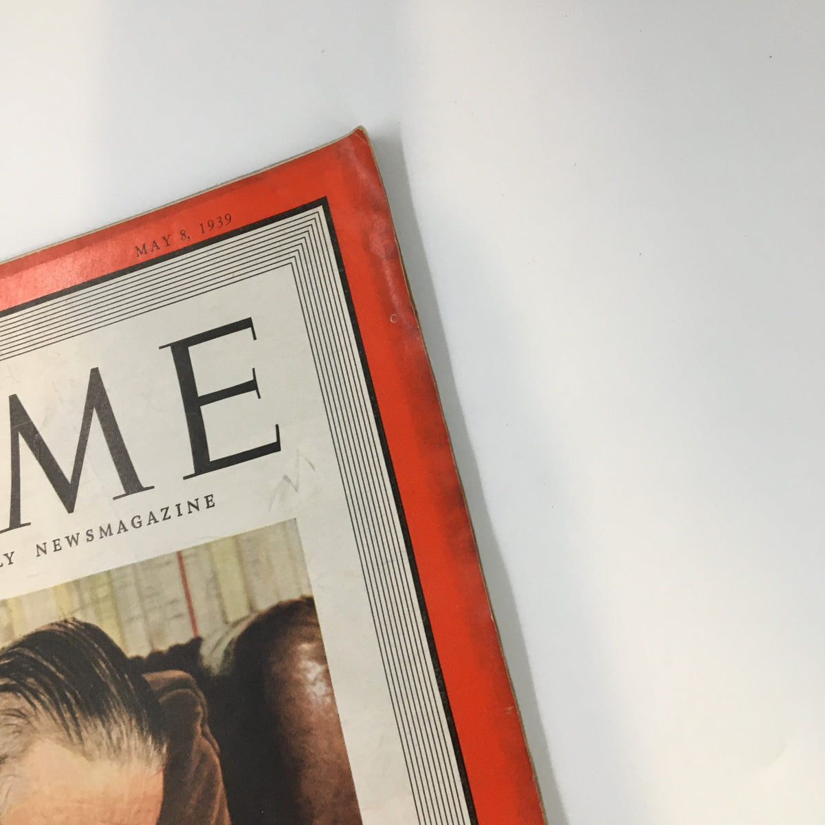 Vintage Time Magazine cover from May 8, 1939, featuring the title and date prominently, related to the article on James Joyce's piece about Nathaniel Hawthorne.