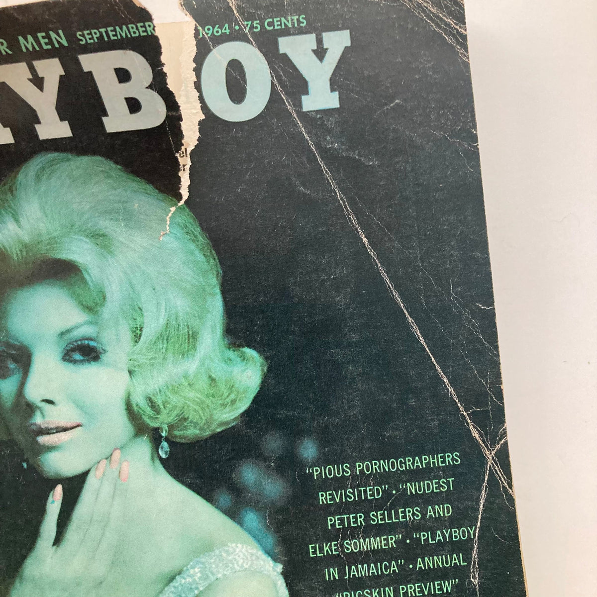 Vintage Playboy Magazine September 1964 Playmate Astrid Schulz w Centerfold No Label