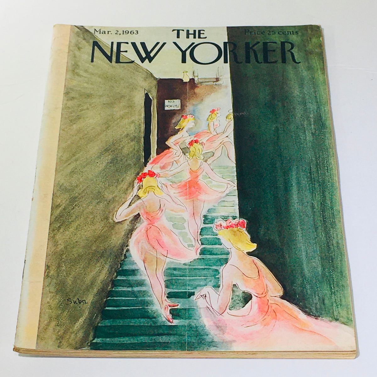 The New Yorker March 2 1963 Full Magazine Theme Cover by Susanne Suba