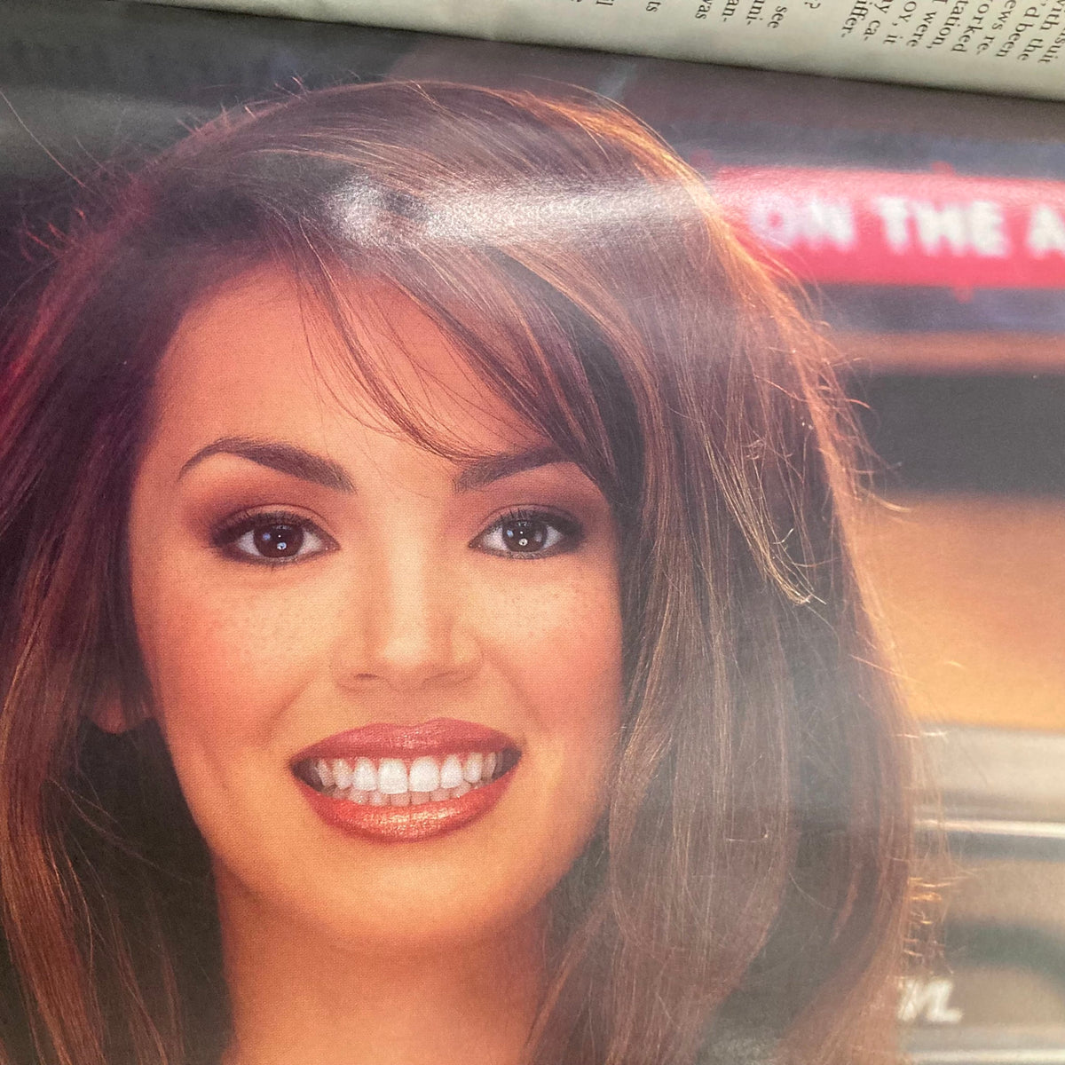 Interior image from Playboy Magazine October 1999 including a close-up portrait of Jodi Ann Paterson, emphasizing her beauty and charm featured in this iconic issue.