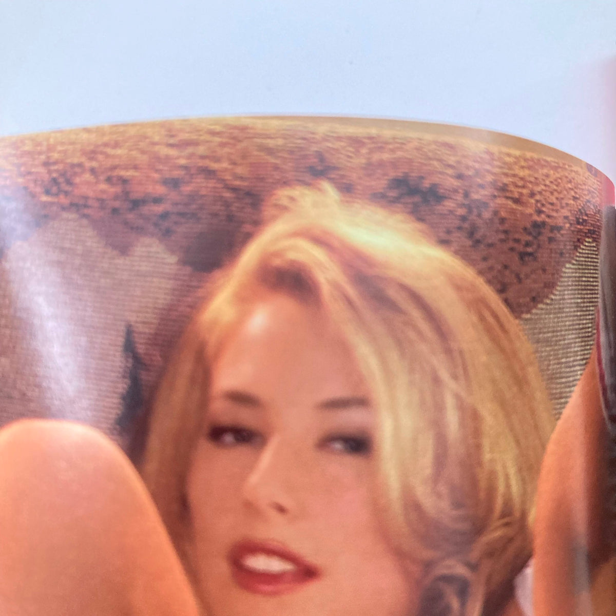Inside view of Playboy Magazine November 1999, featuring a glamorous model in a seductive pose. This magazine includes captivating articles and photographs capturing the essence of the era.