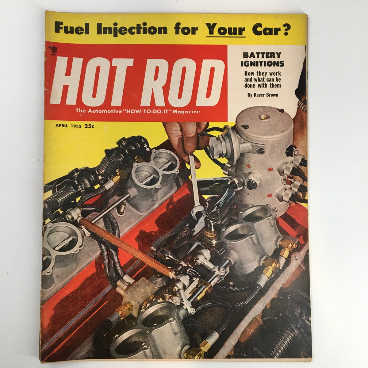 Vintage Hot Rod Magazine April 1955 Digits of The Famed Tom Spalding No Label