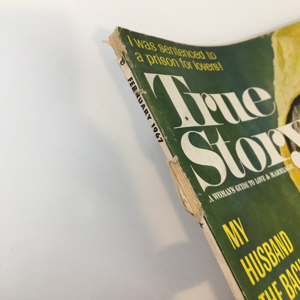 Cover of VTG True Story Magazine February 1967 featuring a vintage design and text about love and marriage. The magazine has visible wear, reflecting its age as a collectible.