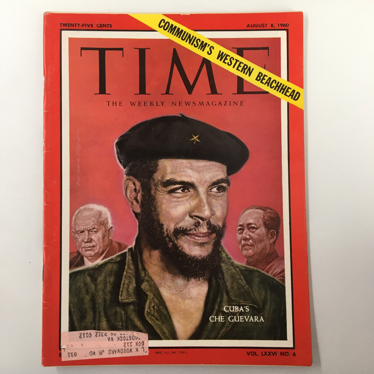 Time Magazine August 8 1960 Vol. 76 No. 6 Cuba's Che Guevara