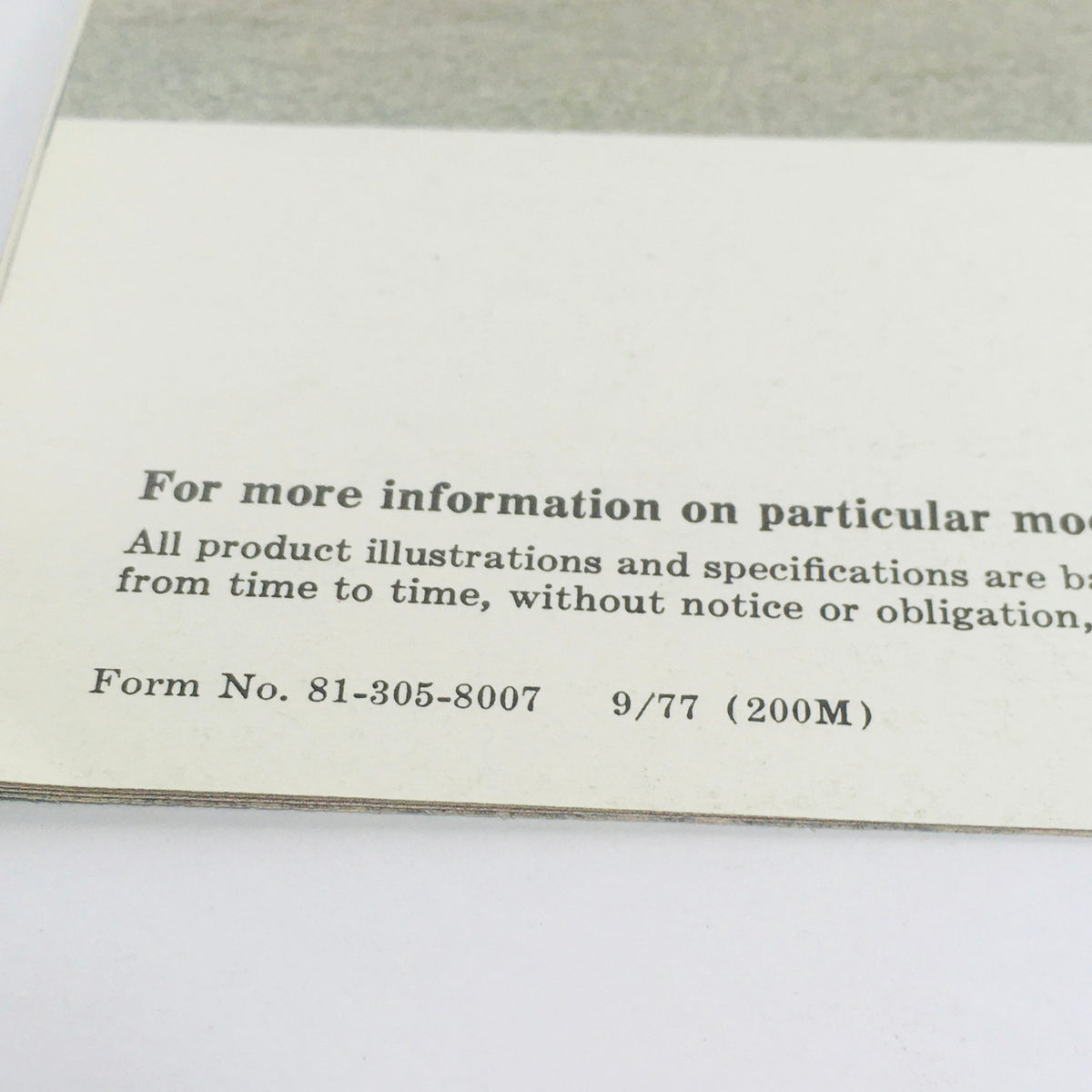 Back cover of the 1978 Dodge brochure with product information and specifications, marking the end of the publication titled 'A New Set of Adult Toys from Dodge'.