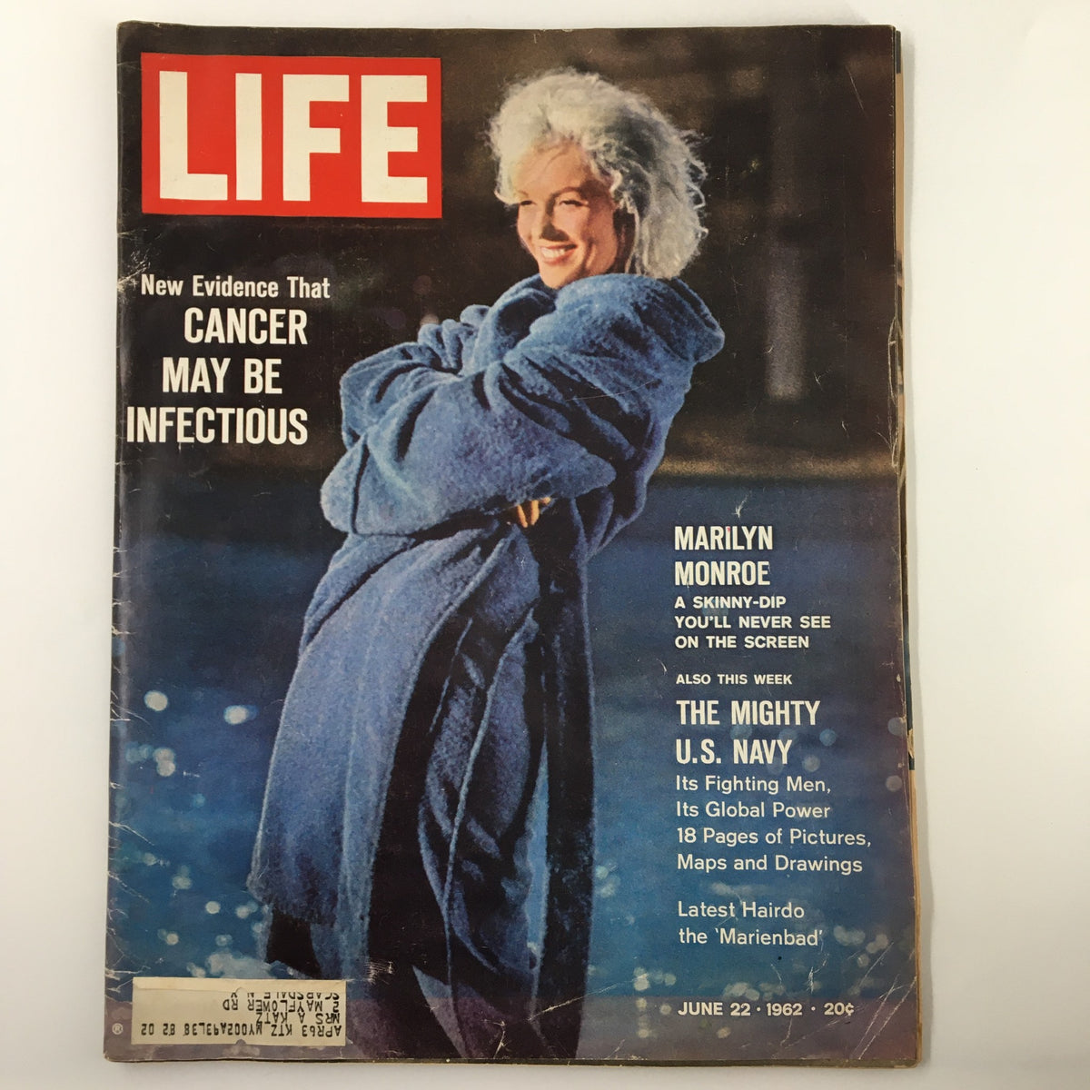 Life Magazine June 22 1962 Marilyn Monroe A Skinny-Dip Photograph