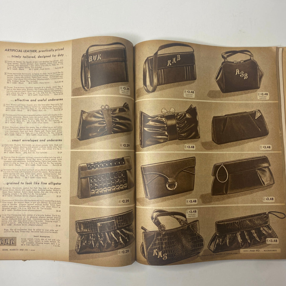 1945 - 1946 Sears Supplemental Fall and Winter General Catalog GD Interior