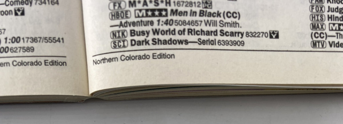 Close-up of the subscription information section from TV Guide Magazine, Northern Colorado Edition, April 10, 1999.
