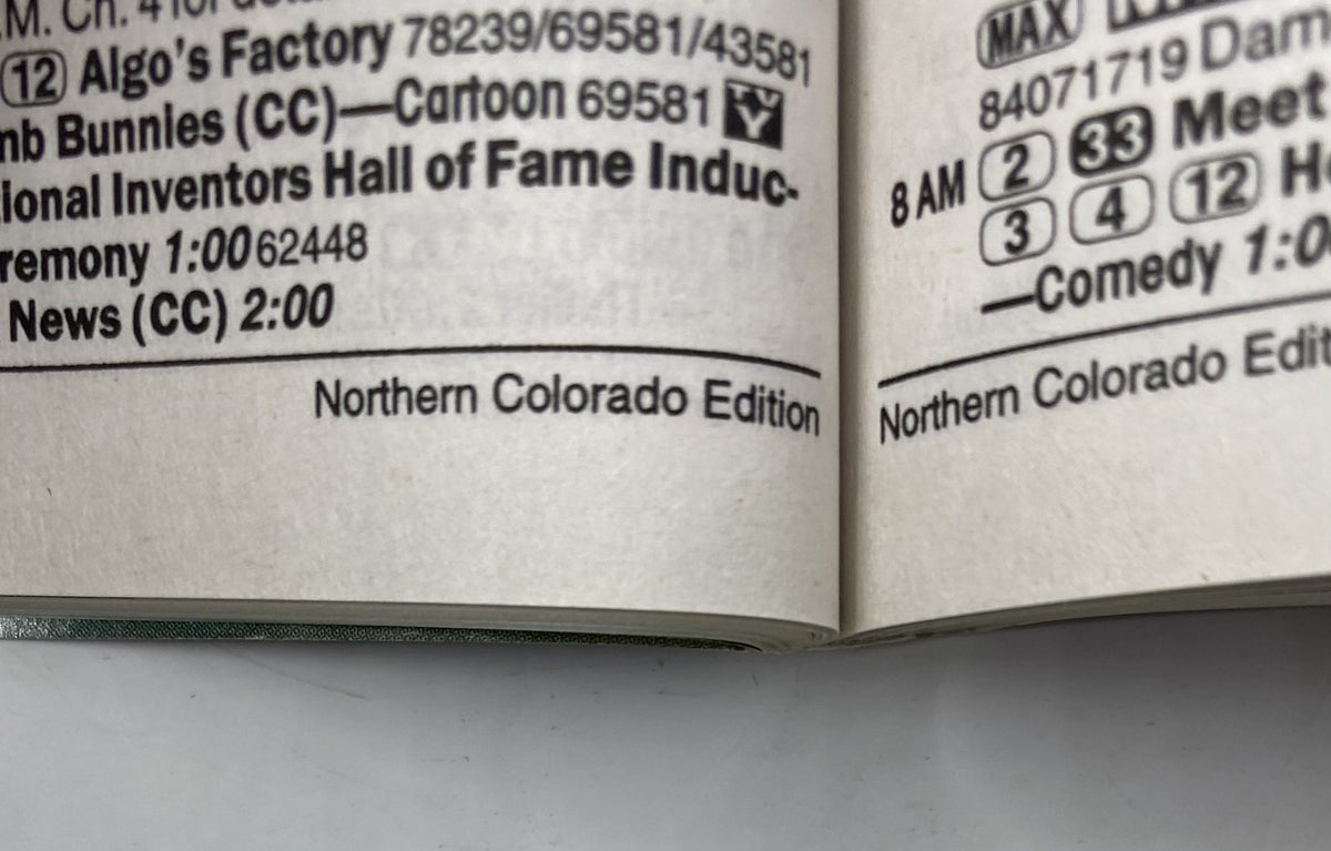 TV Guide Magazine May 15, 1999 Northern Colorado Edition text on programming details and listings.