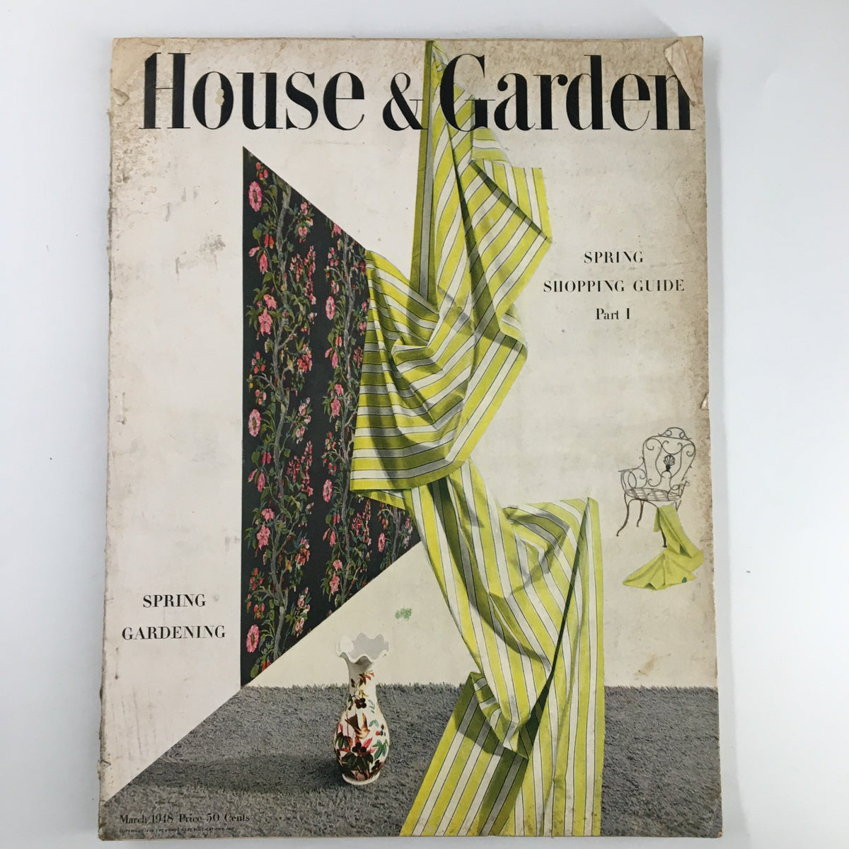 Vintage House & Garden Magazine March 1948 Spring Shopping Guide Part 1 No Label