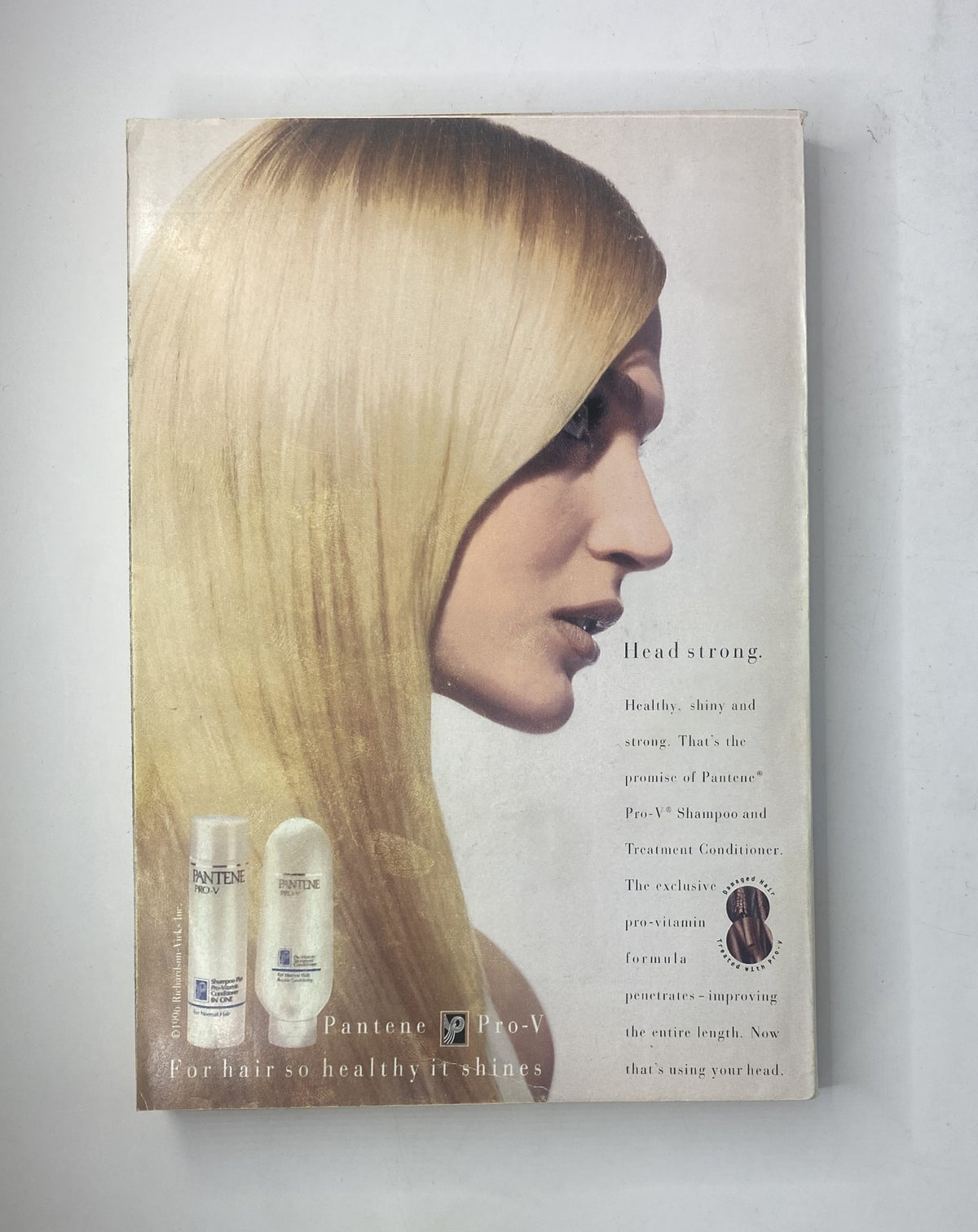 Back cover of TV Guide Magazine August 24, 1996, showcasing a Pantene Pro-V advertisement promoting hair care products with a focus on healthy, shiny hair.