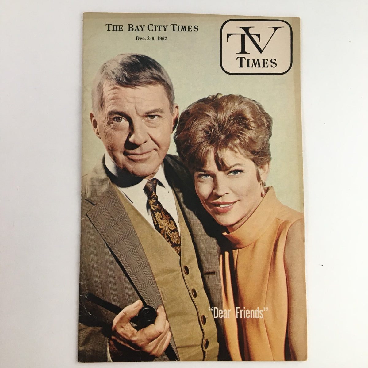 TV Times Bay City Michigan December 3-9 1967 featuring James Daly and Patricia Barry on the cover, showcasing a vintage television magazine.
