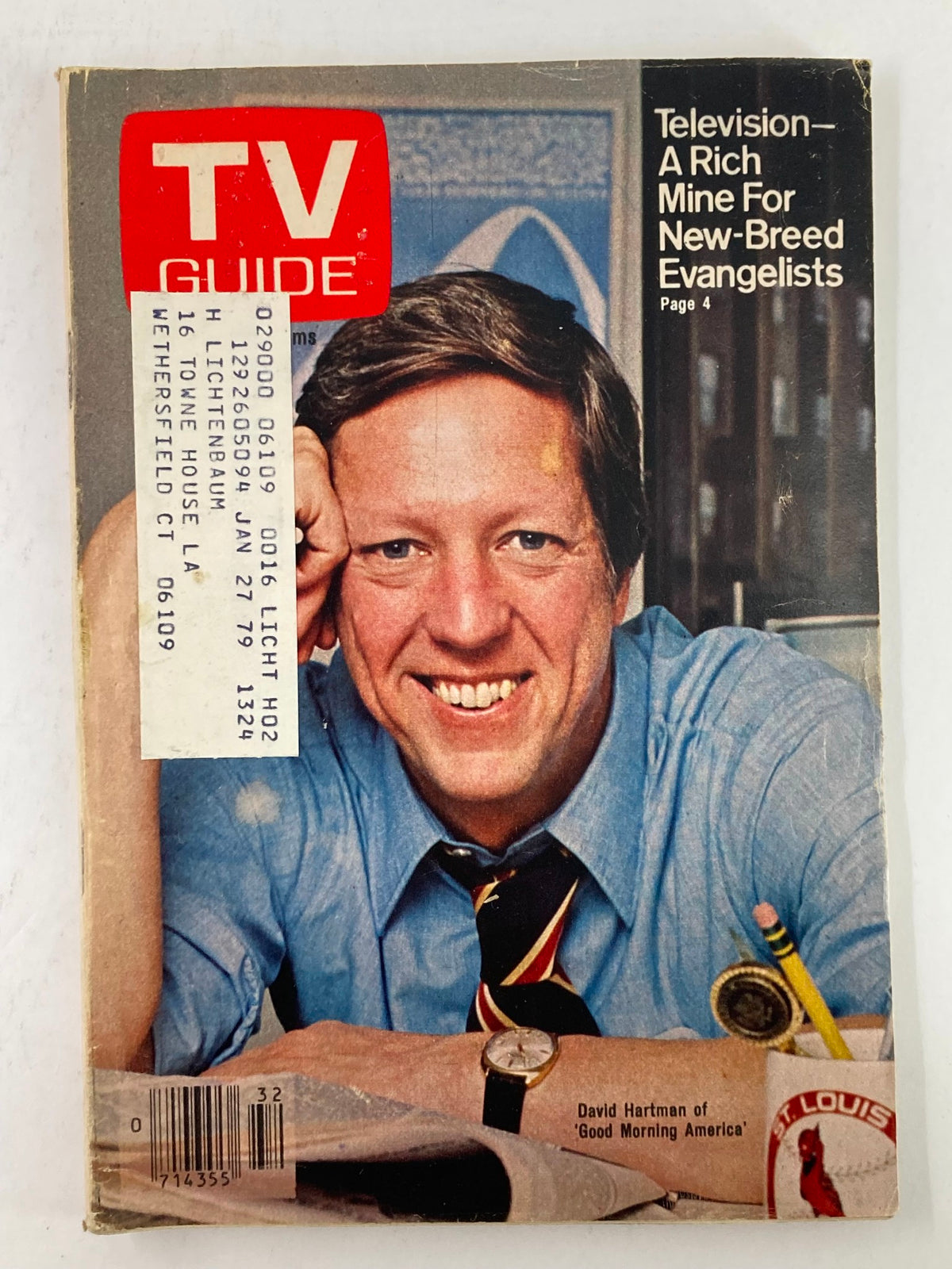 Cover of TV Guide Magazine August 12, 1978 #1324 featuring David Hartman, showcasing an iconic image from the late 1970s.