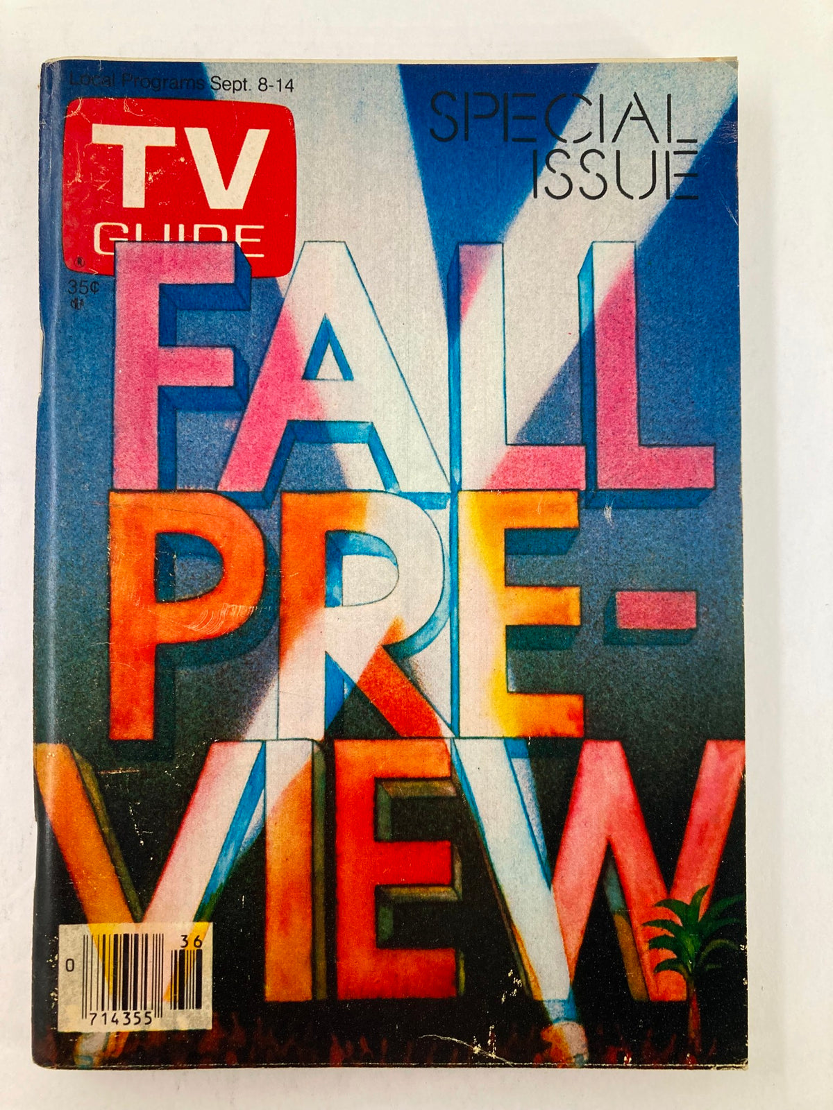 Cover of TV Guide Magazine September 8 1979 Fall Preview featuring bold colors and the text 'FALL PREVIEW'.
