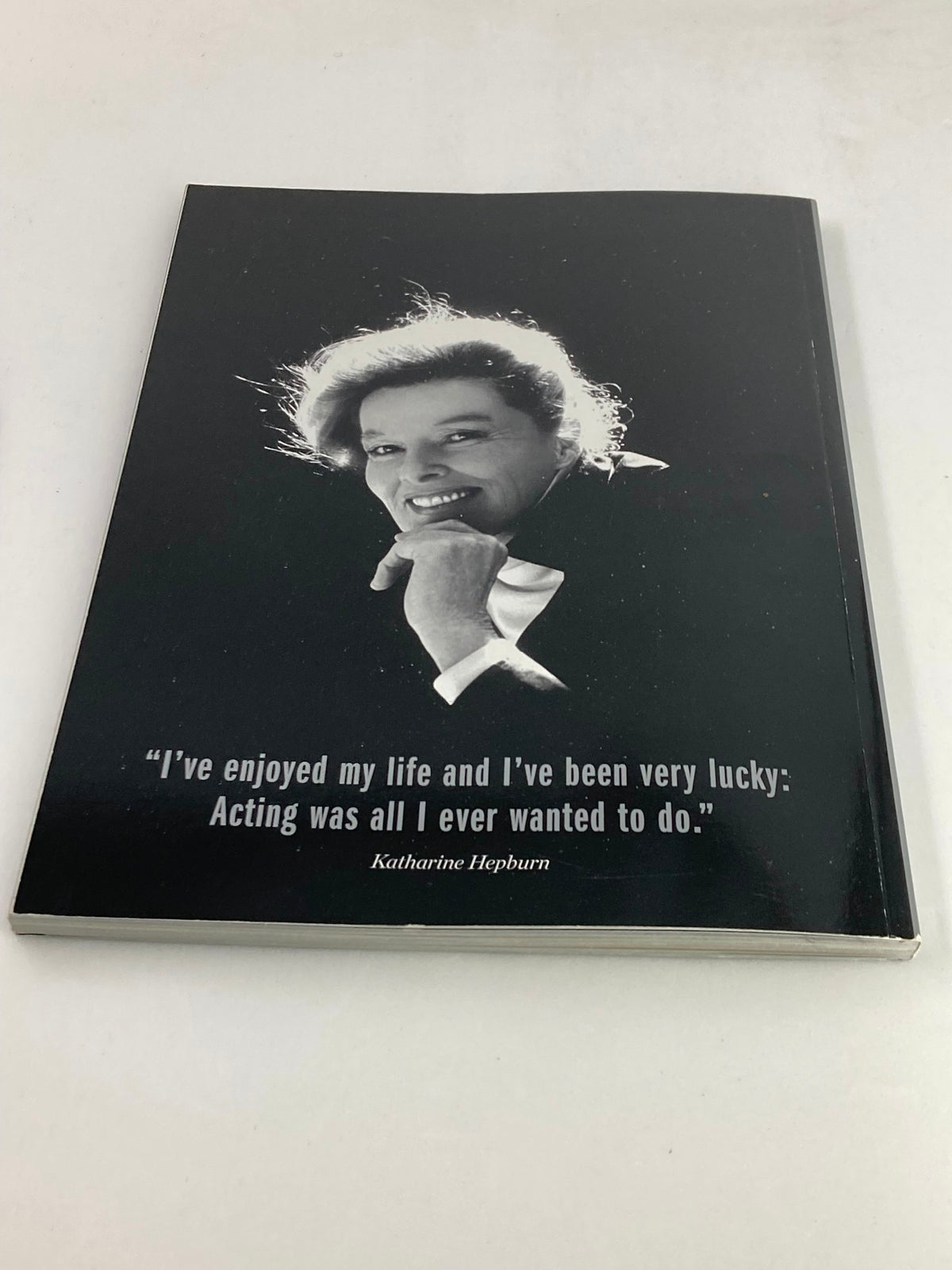 Cover of the People Magazine Tribute commemorative issue for Katharine Hepburn featuring a classic black and white photo along with a quote about her passion for acting.
