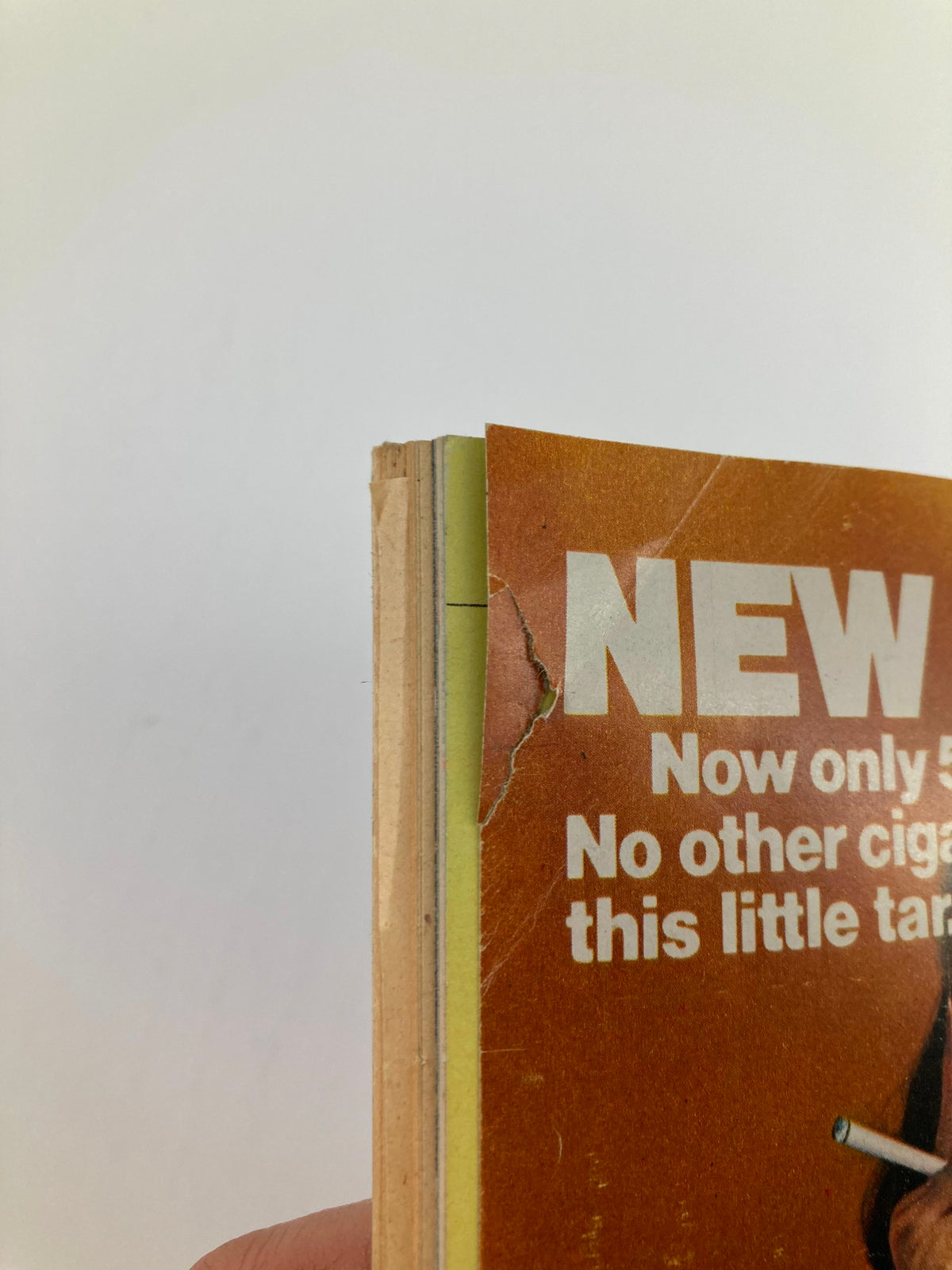 Spine of TV Guide Magazine March 17, 1979, #1355 showing distressed edges and wear, emphasizing the magazine's vintage condition.