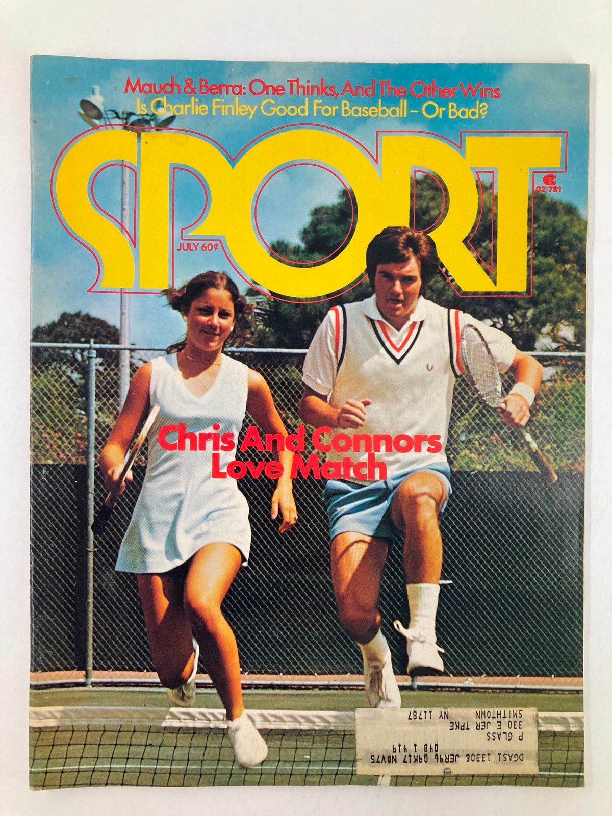 Vintage Sport Mgazine July 1974 Vol 58 #1 Chris and Connors Love Match