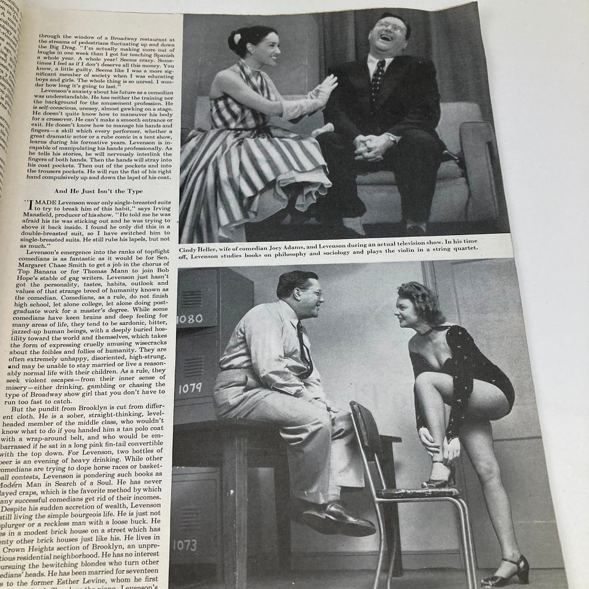 Article page from the Saturday Evening Post Magazine August 23 1952, featuring images and text about prominent personalities and television shows of the era.