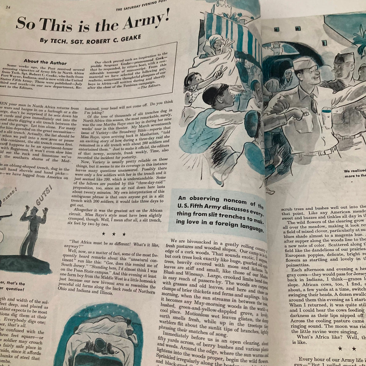 Saturday Evening Post Magazine August 21 1943 Illustrated Cover D. Crockwell