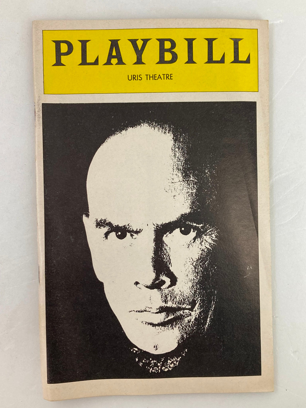 Cover of the 1978 Playbill for Uris Theatre featuring Yul Brynner and Constance Towers in The King & I, showcasing a dramatic black and white portrait of Yul Brynner.