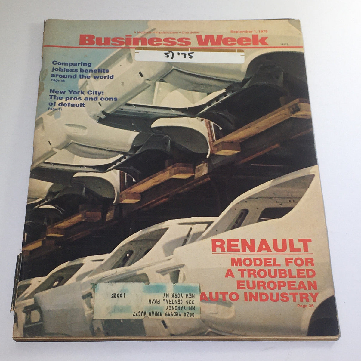 Business Week Magazine: September 1 1975 - Renault Model For Troubled European