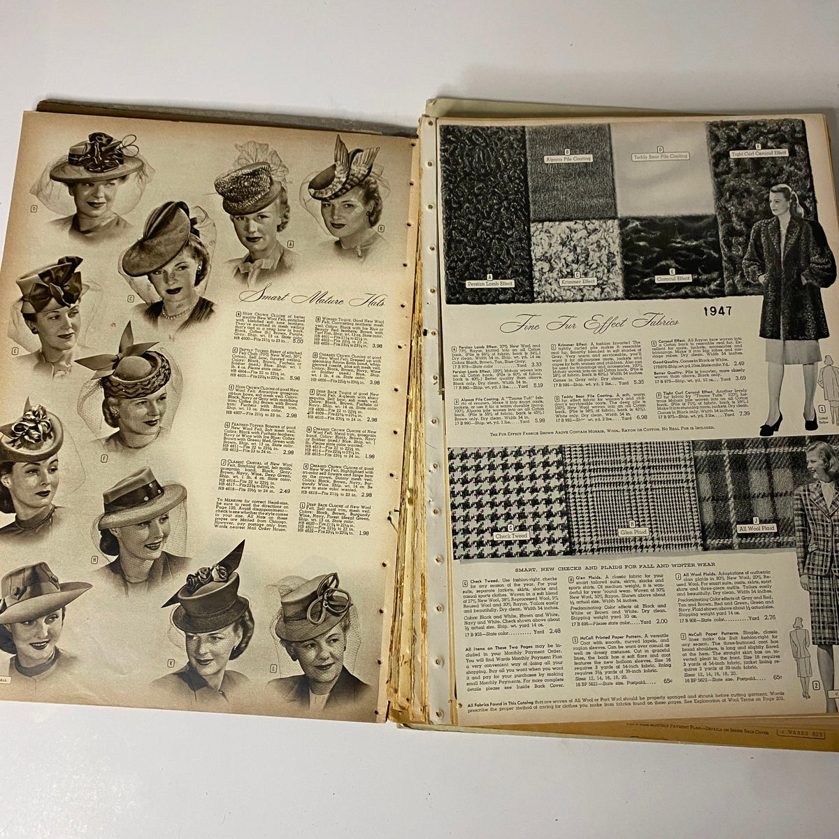 1946-1947 Montgomery Ward Fall and Winter Catalog GD Interior