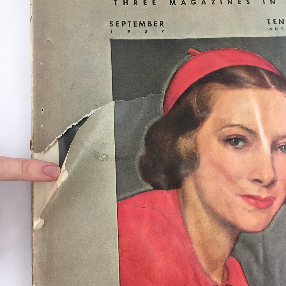 Cover of McCall's Magazine September 1937 featuring the legendary Helen Hayes, known as the 'Queen of Stage', showcasing vintage design and historical significance.