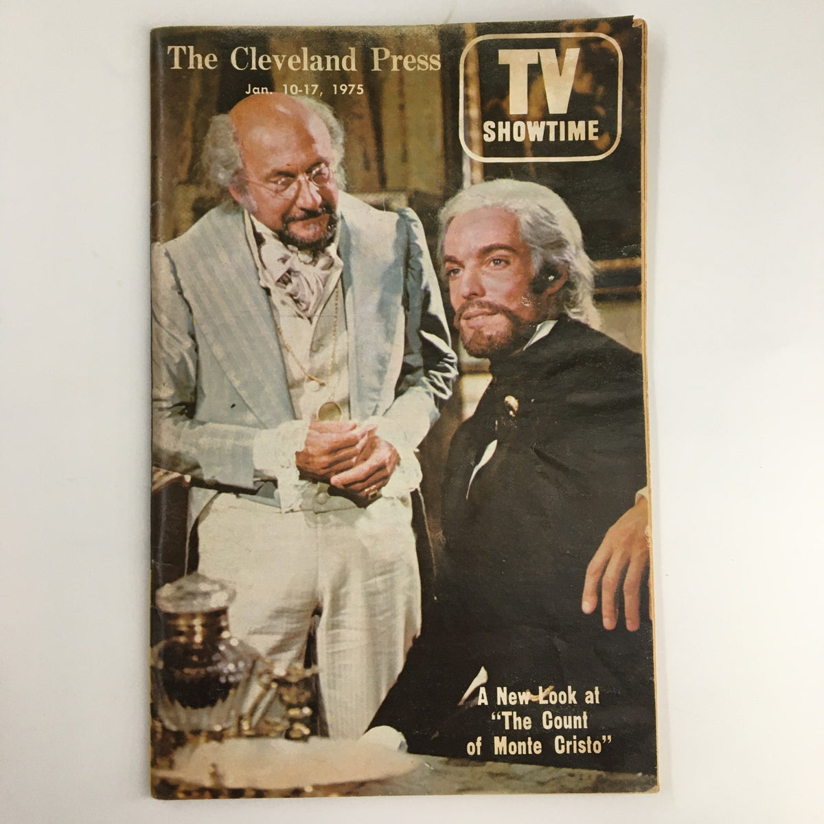 The Cleveland Press TV Showtime Guide January 10 1975 The Count of Monte Cristo