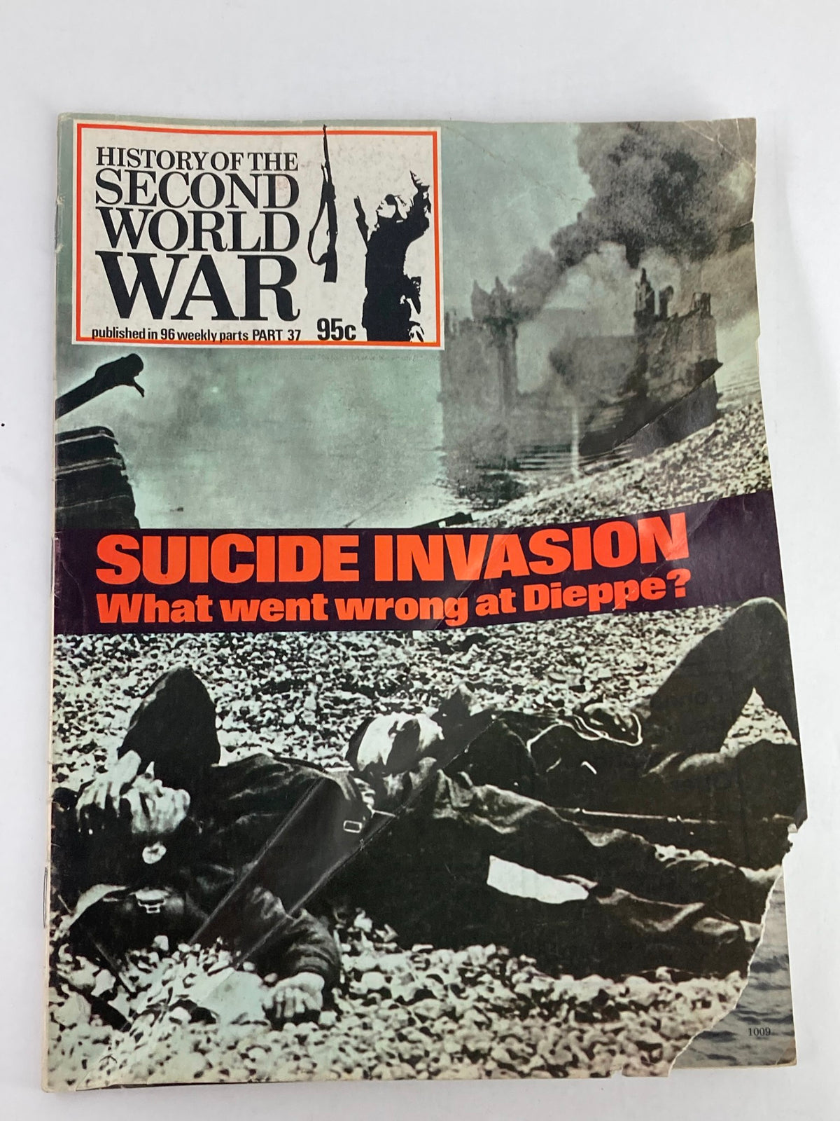 VTG History of the Second World War Part 37 with the title 'Suicide Invasion: What went wrong at Dieppe?' featuring a dramatic cover image depicting soldiers on a beach.