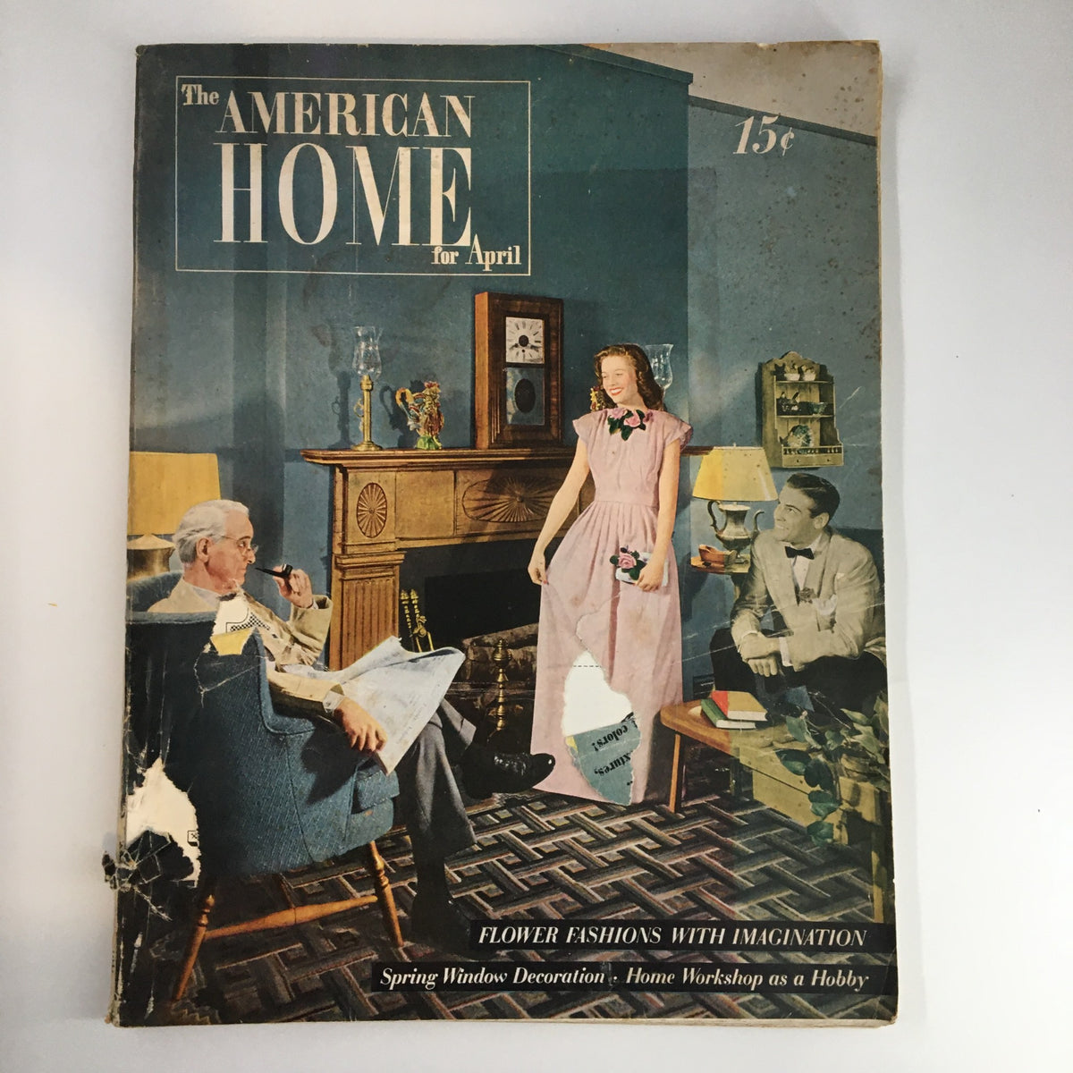 Vintage The American Home April 1947 Flower Fashions with Imagination No Label