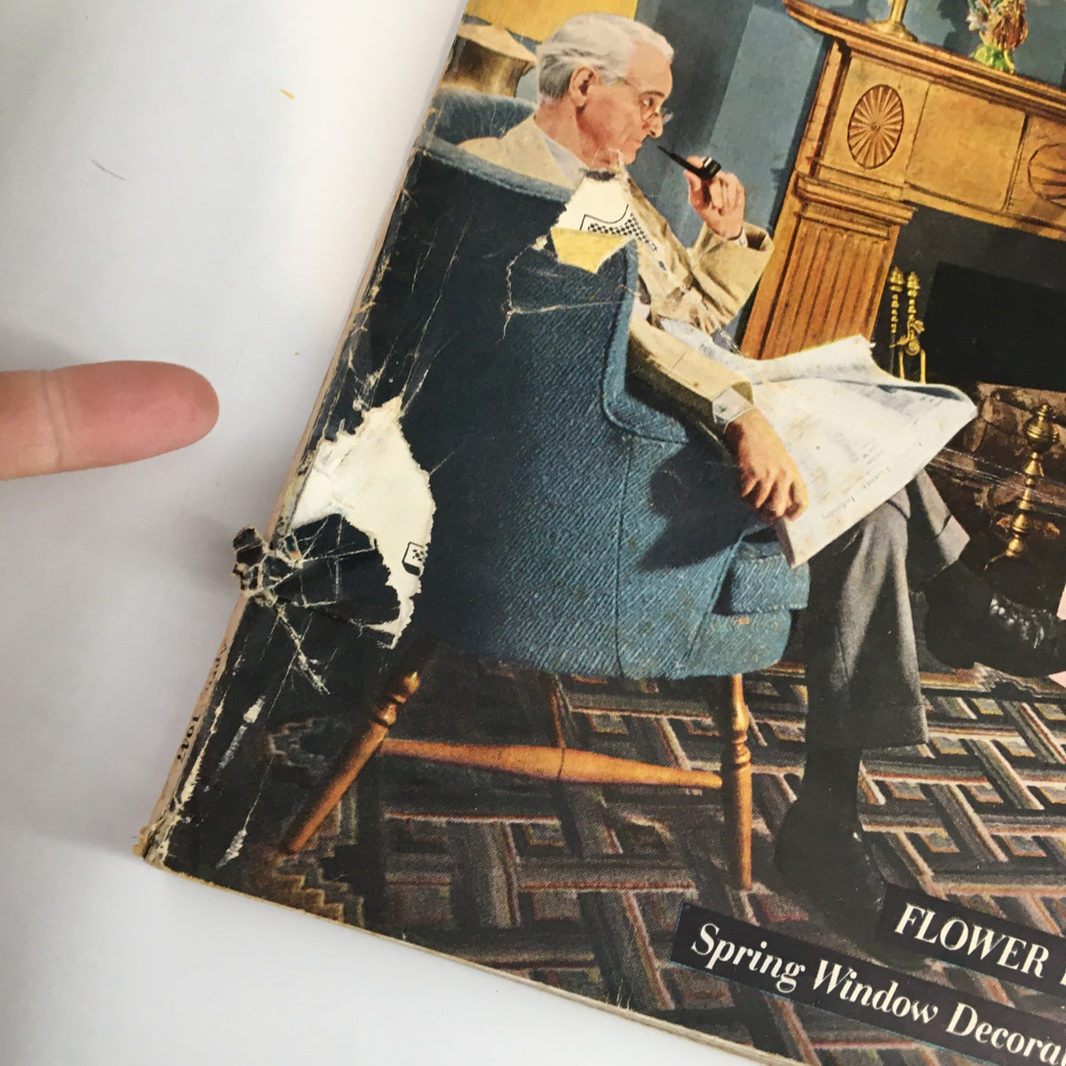 Vintage The American Home April 1947 Flower Fashions with Imagination No Label