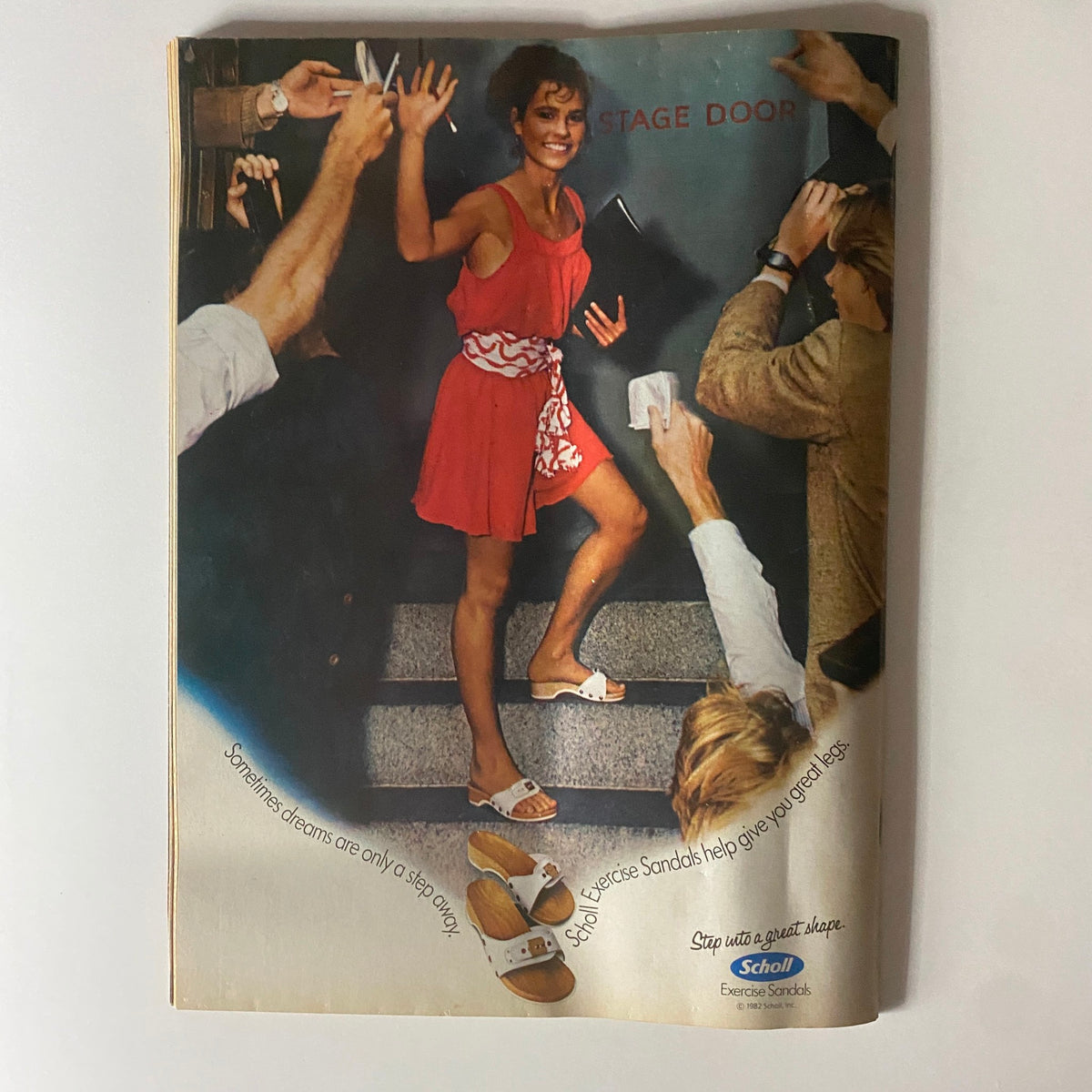 A stylish advertisement in Tiger Beat Magazine April 1982, highlighting 1980s fashion trends and celebrity culture.