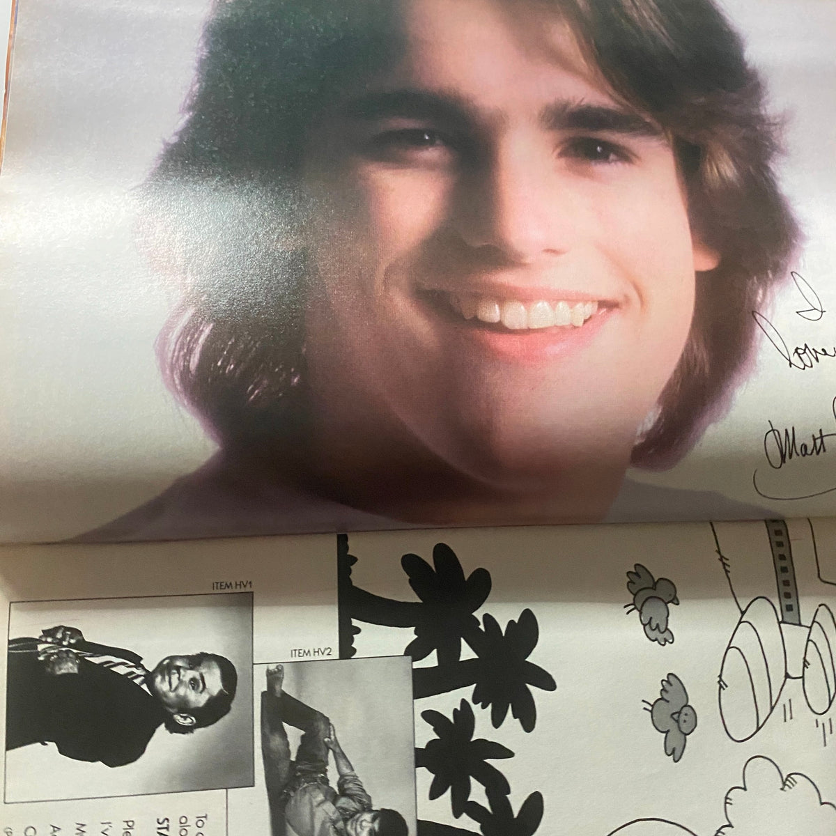 Tiger Beat Magazine August 1981 includes a photo of Matt Dillon smiling with a signature, representing the youthful essence of 1980s pop culture.