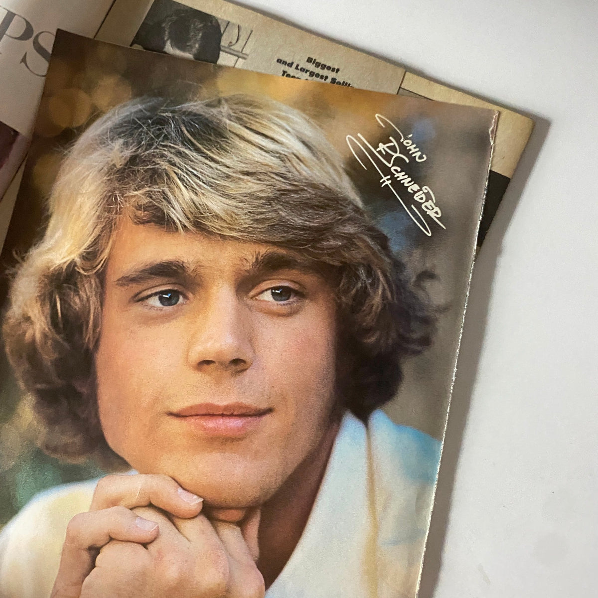 Portrait of a young male star from Tiger Beat Magazine July 1982, capturing the essence of teen idol culture in the early 1980s.